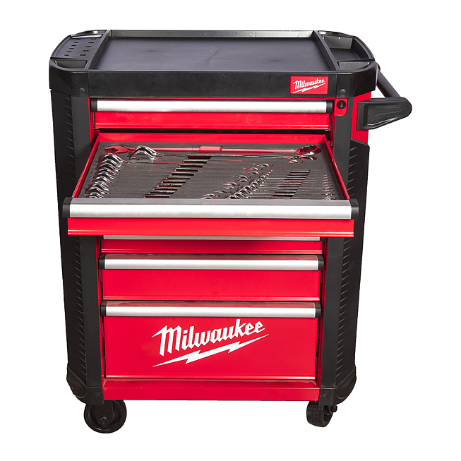 Milwaukee 30˝ / 78cm TOOLGUARD Werkstattwagen Stand 206-tlg