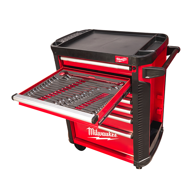 Milwaukee 30˝ / 78cm TOOLGUARD Werkstattwagen Stand 206-tlg