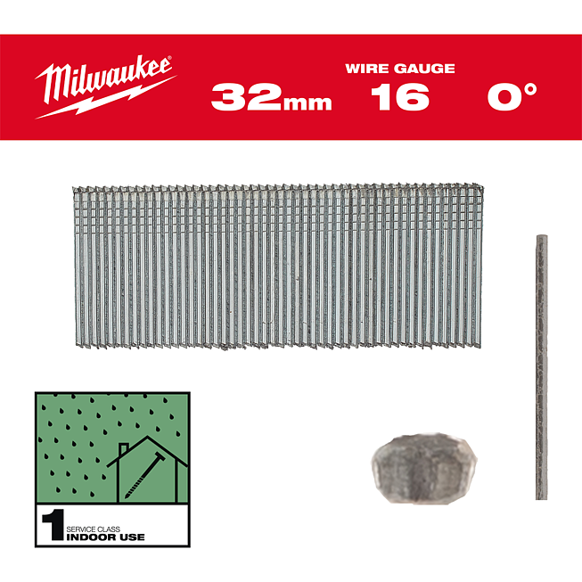 Milwaukee Stauchkopf-N&auml;gel 16 G f&uuml;r M18FN16GS
