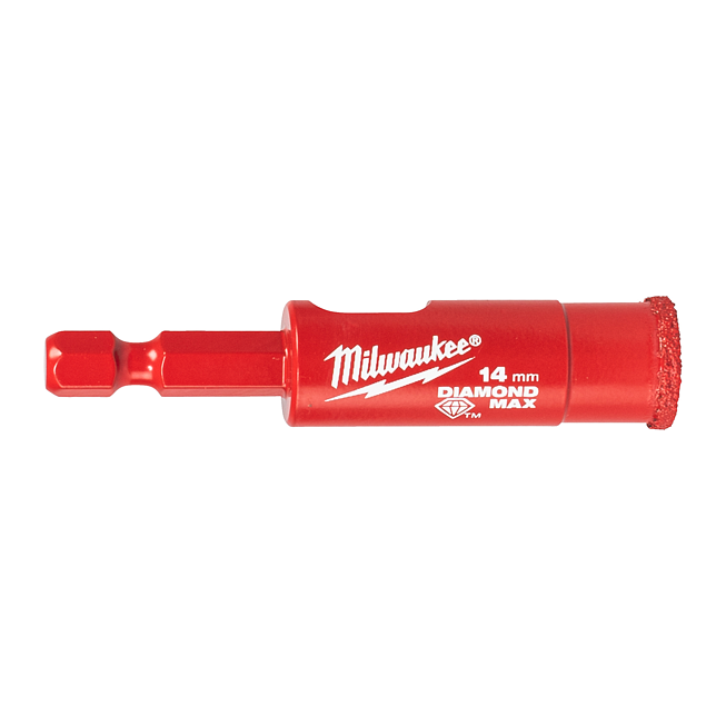Milwaukee Diamantbohrer DIAMOND MAX 1/4&quot; Hex 14 mm