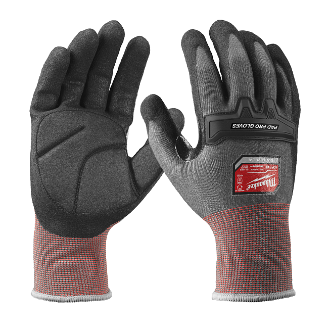 Milwaukee Pad Pro Schnittschutzhandschuhe Kl 4/D 10 (XL)