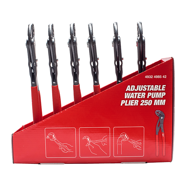 Pinze per pompe dell'acqua Milwaukee 250 mm in espositore da banco