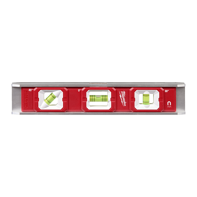 Milwaukee Wasserwaage Torpedo Base 45&deg; 25cm lang magnetisch