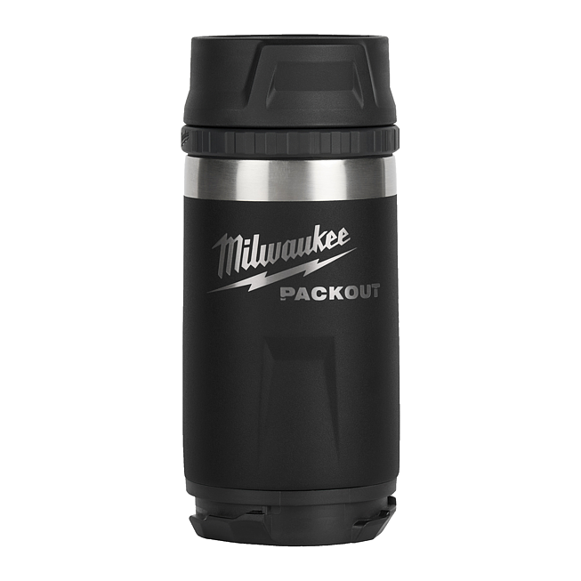 Milwaukee ﻿PACKOUT Isolierbecher 355ml mit Trinkdeckel, schw