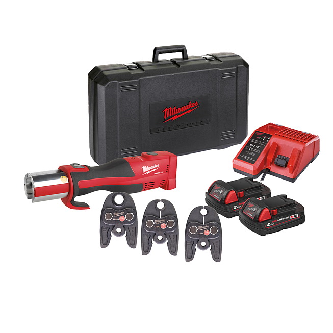 Milwaukee Akku-Presswerkzeug M18BLHPT-202C U-Set