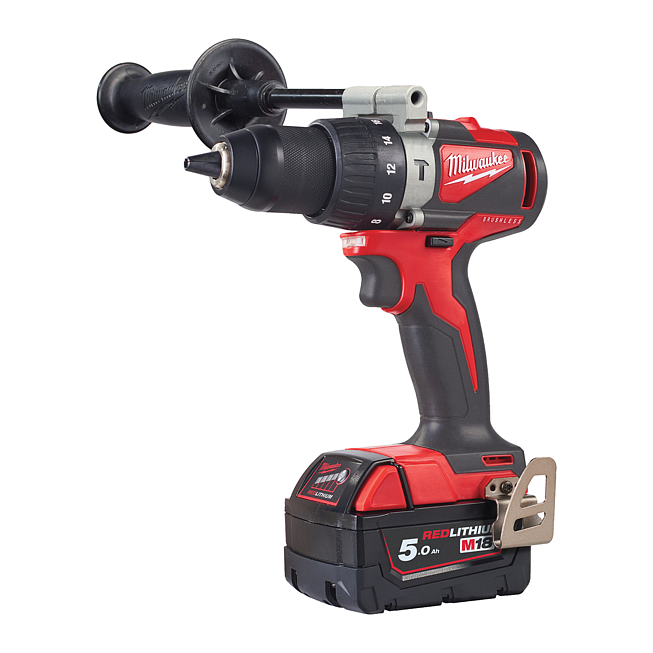 Milwaukee B&uuml;rstenloser Akku-Schlagbohrschr M18BLPD2-502X