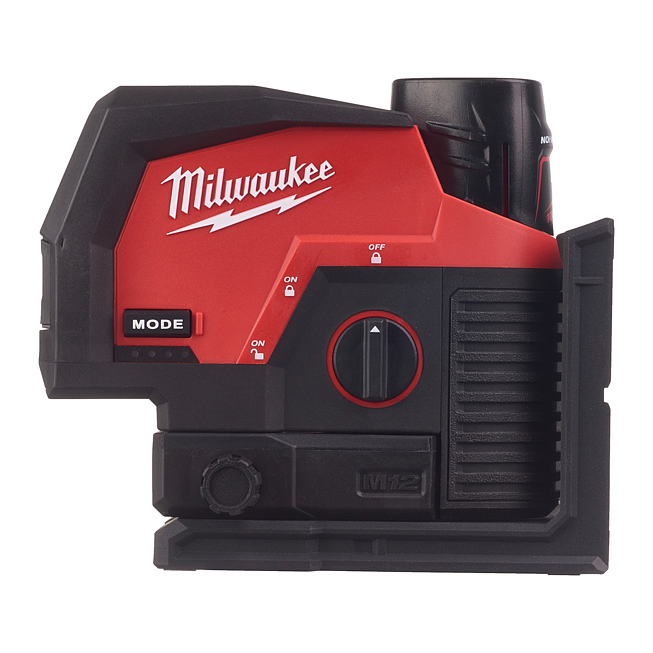 Milwaukee Kreuzlinienlaser mit Lotfunktion M12CLLP-301C