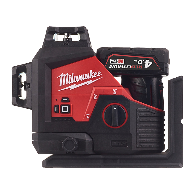 Milwaukee Akku-Kreuzlinienlaser 3 x 360&deg; M123PL-401C