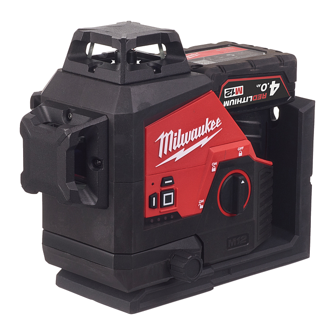 Milwaukee Akku-Kreuzlinienlaser 3 x 360&deg; M123PL-401C