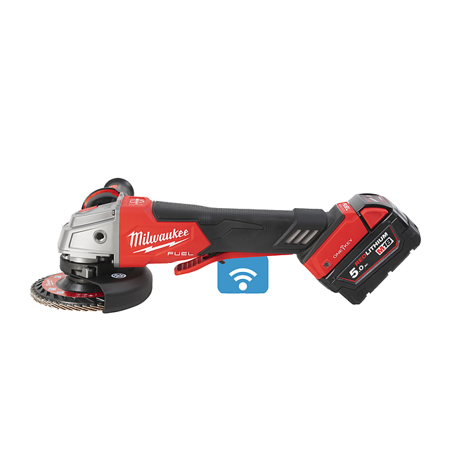 Milwaukee ONEKEY Akku-Winkelschleifer M18ONEFSAG125XPDB-502X
