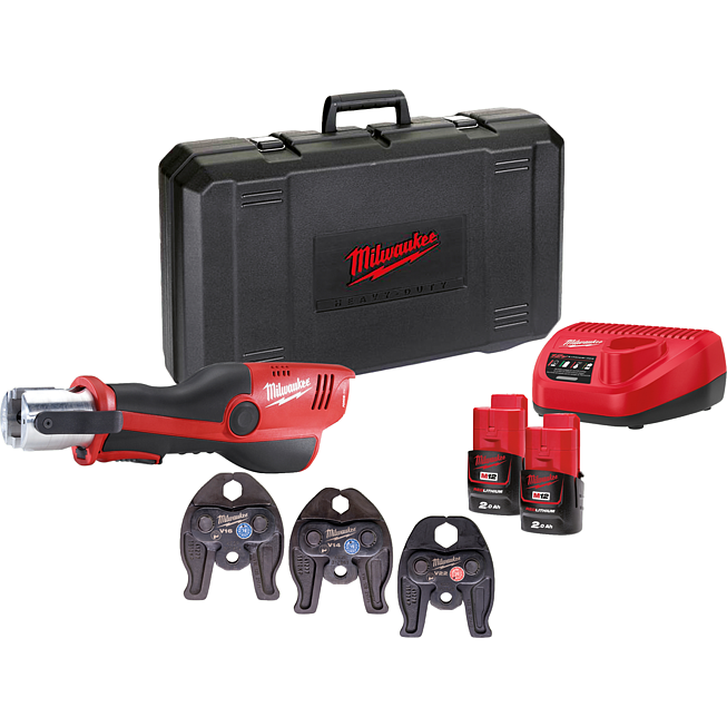 Milwaukee ONE-KEY Akku-Presswerkzeug M12ONEHPT-202C V-Set 2