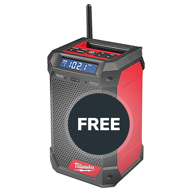 Milwaukee M18 Power-Set &ndash; 9-teilig inkl. Gratis-Radio