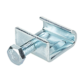 Gewindeb&uuml;gel/ Gewindeklemme Verzinkt mit montierter M8 Schraube