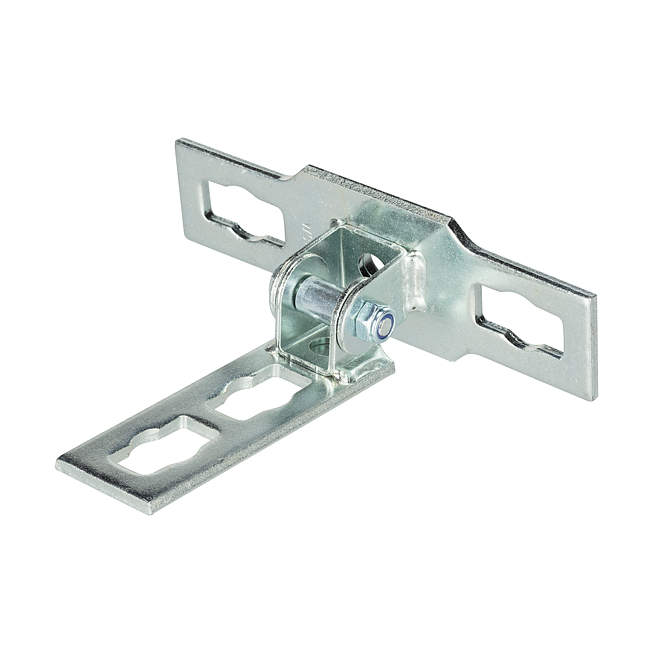 Gelenk-Verbinder 0-90&deg; Verzinkt Quer (Profi Knopf-System)