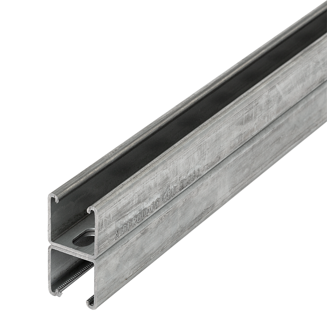 Rail de montage double 41x82x2.5mm 6m de long ; avec certificat - SZ