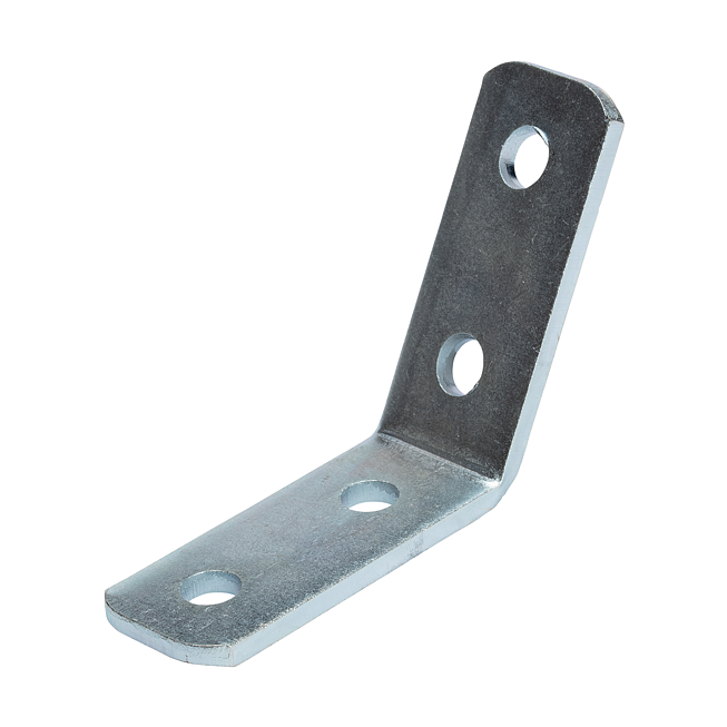 Winkel-Verbinder | Eck-Verbinder 60&deg; Verzinkt Stumpf (Langloch-System Eco)
