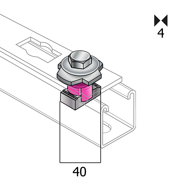 Verbindungsknopf V4A/ PP (Profi Knopf-System)