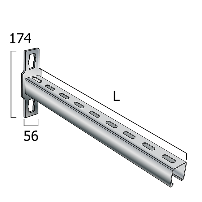 Konsole Verzinkt (Profi Knopf-System)