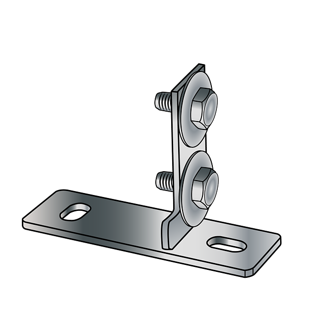 Plaque frontale | Bride frontale Galvanis&eacute; longitudinal