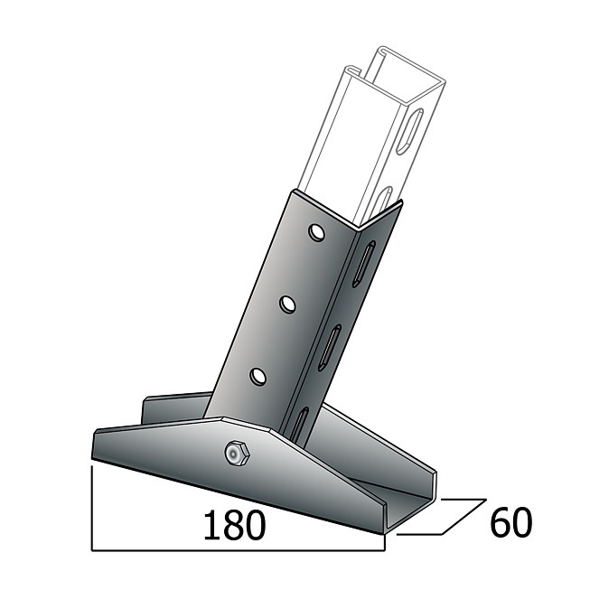 Winkel-Verbinder | Eck-Verbinder 10-170&deg; Verzinkt Justierbar Aussen (Langloch-System Eco)