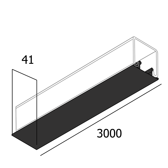 Couvercle &agrave; encliqueter | Couverture des rails de montage en PVC