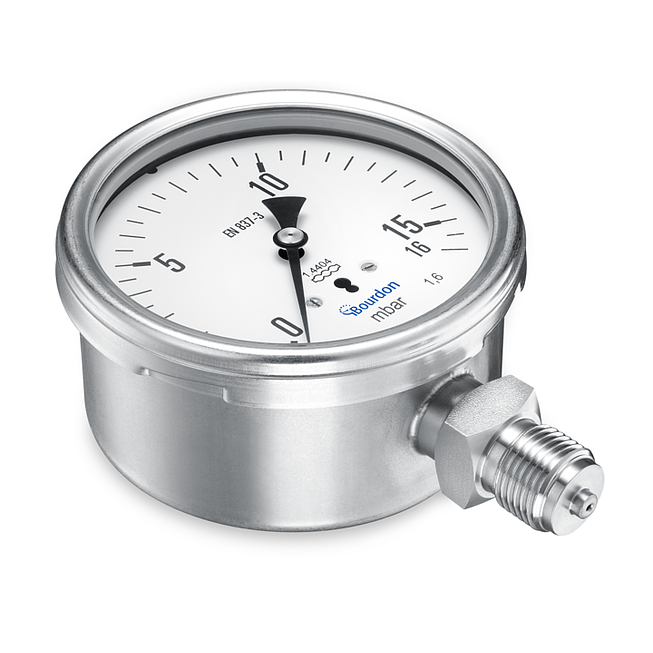 Manometro a capsula BAUMER con divisorio infrangibile MCF5