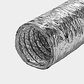 Schlauch Aluminium Hochflexibel mit Isolierung aus Glasfaserwolle | Brandschutzzertifikat