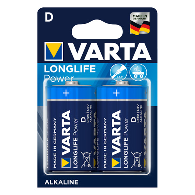 Varta Batterie D Lr20 1.5 Volt Blister de 2 pi&egrave;ces