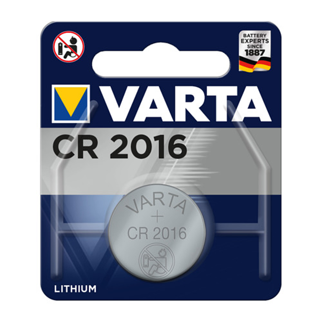 Varta Batterie CR2016 3 Volt 90mAh Lithium (Bl 1 pi&egrave;ce)