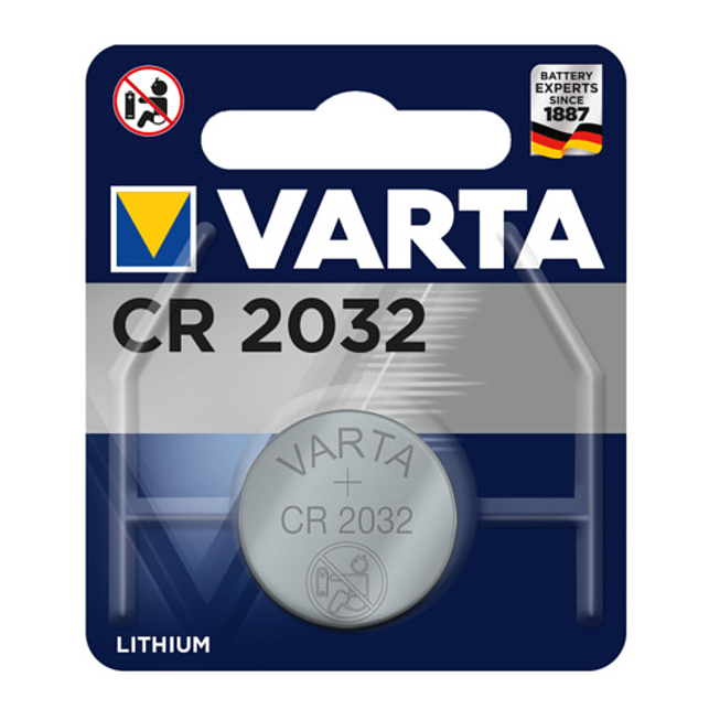 Batterie Cr2032 3 Volt Varta Blister mit 2 St&uuml;ck