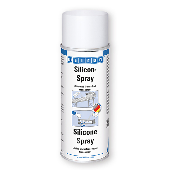 Spray silicone Weicon pour plastique, caoutchouc et m&eacute;tal