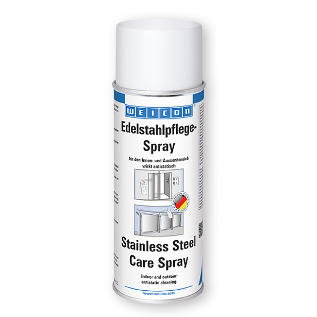 Weicon spray d'entretien pour acier inoxydable Antistatique pour surfaces en acier inoxydable mates et polies