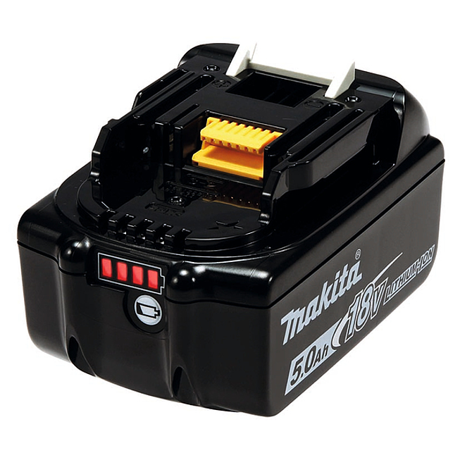 Makita Batterie avec indicateur de charge Li-Ion BL1850B 18 V / 5.0 Ah BL1850B