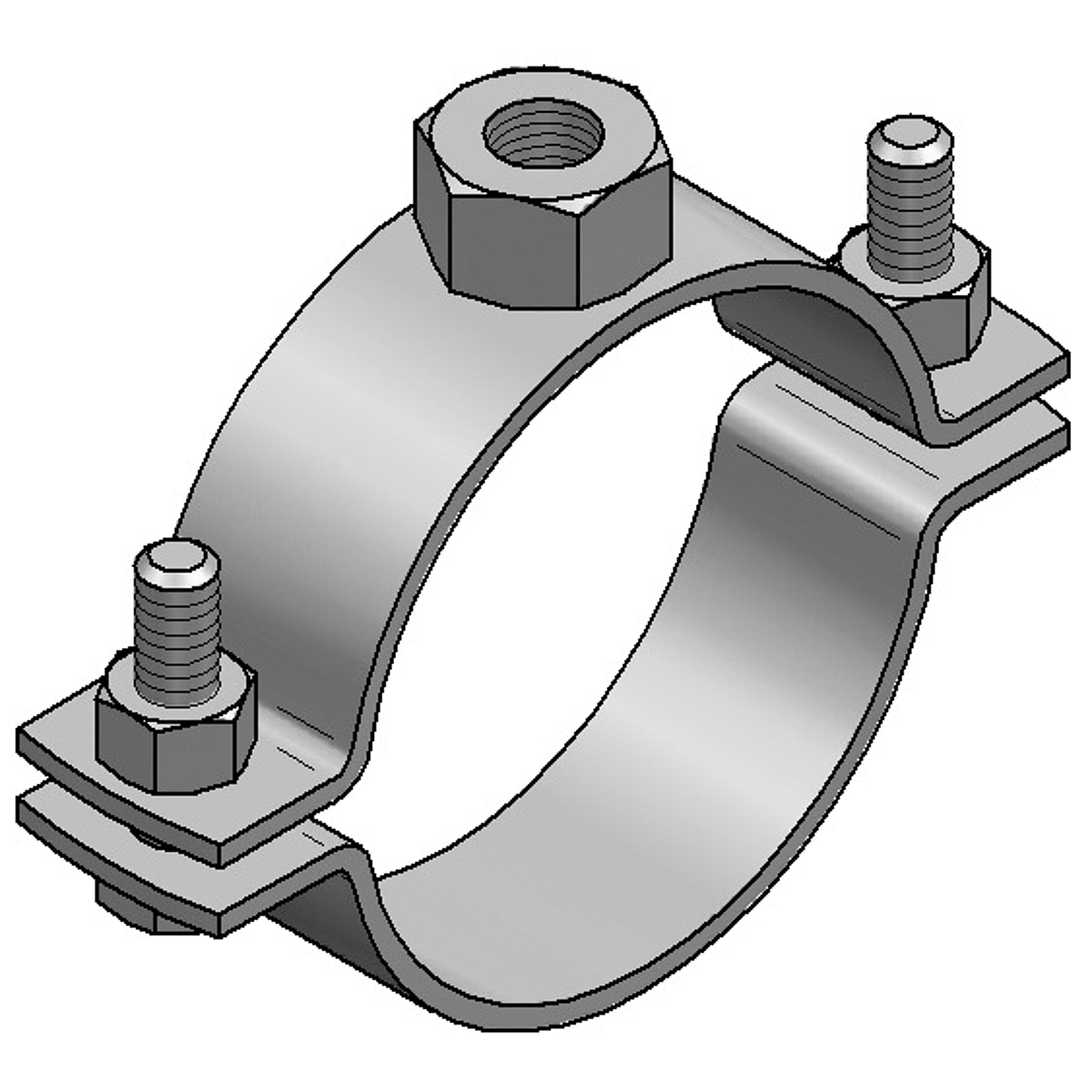 Rohrklemme 1/2“ V2A, schwere Ausführung kaufen - 1