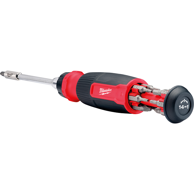 Milwaukee Multi-Bit Schraubendreher Ratschenfunktion 14 in 1