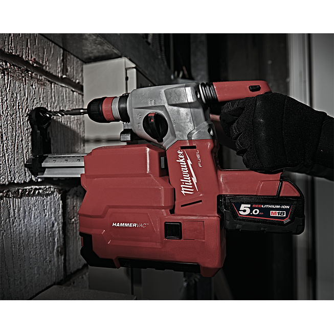 Milwaukee Akku Kombihammer mit Staubabsaugung M18 Fuel Serie SDS-Plus Red Li-Ion | M18 CHXDE-502C