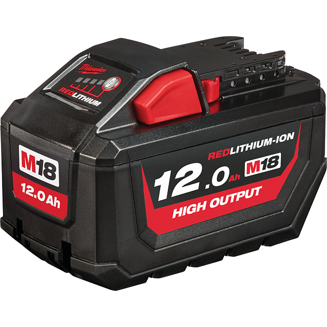 Milwaukee Batterie 12.0Ah High Output Red Li-Ion pour M12-M28 Series | M18 HB12
