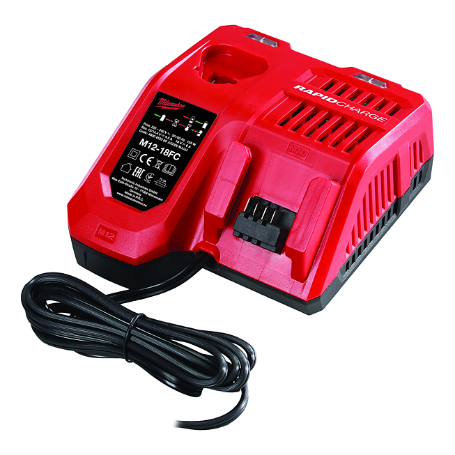 Milwaukee Chargeur rapide M12 Red Li-Ion | M12-18 FC