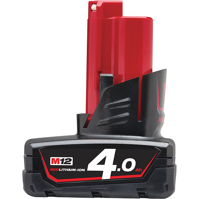 Milwaukee Batterie 4.0Ah Red Li-Ion pour M12-M28 Series | M12 B4
