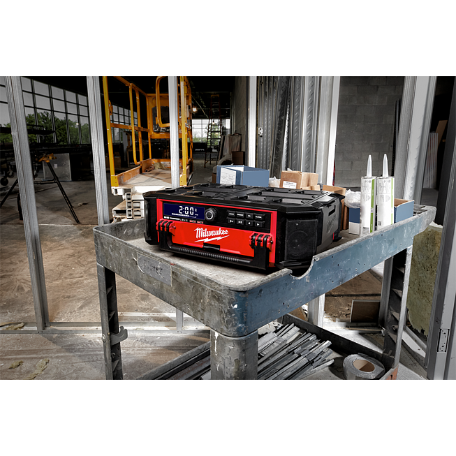 Milwaukee Akku Netz-/ Radio M18 Packout Red Li-Ion mit Ladefunktion | M18 PRCDAB+-0