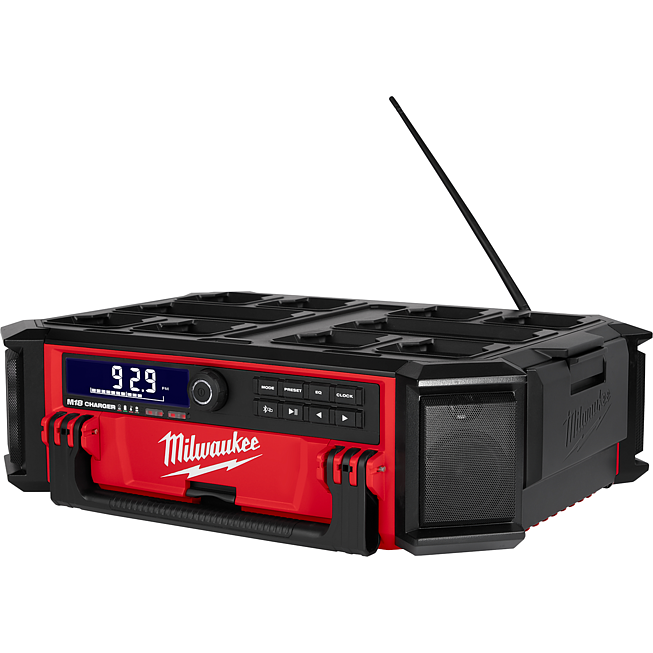 Milwaukee Akku Netz-/ Radio M18 Packout Red Li-Ion mit Ladefunktion | M18 PRCDAB+-0