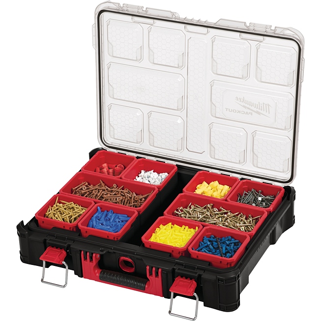 Milwaukee Organiser incl. bo&icirc;tes de tri | Syst&egrave;me de rangement Packout