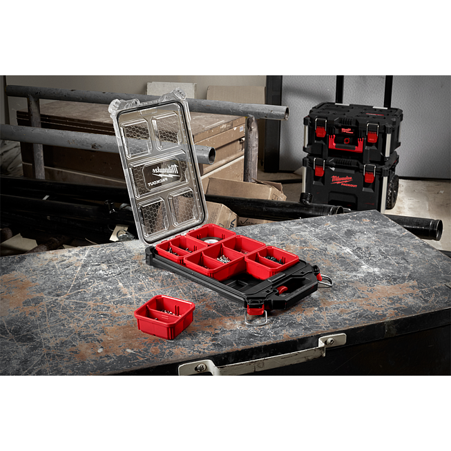 Milwaukee Organiser incl. bo&icirc;tes de tri | Syst&egrave;me de rangement Packout