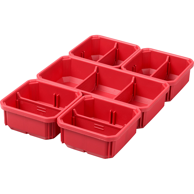 Milwaukee Set de bo&icirc;tes de rechange pour Organiser Slim et Slim Compact | Syst&egrave;me de rangement Packout