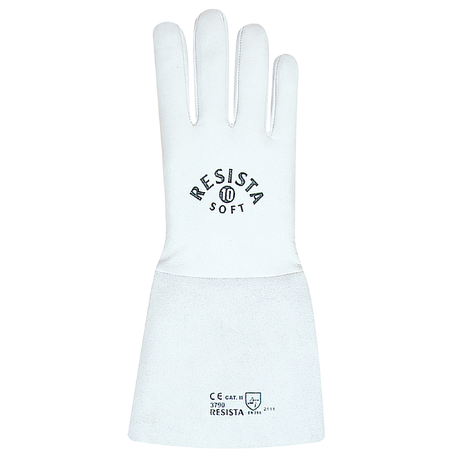 Gants de protection pour soudeurs en cuir Resista-Soft R&eacute;sistant &agrave; la chaleur en cuir nappa de ch&egrave;vre