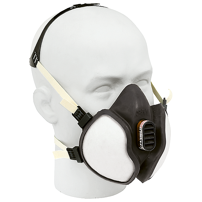 Masque anti-poussi&egrave;re jetable 3M 4255+ A2P3 avec valve et harnais 4 points