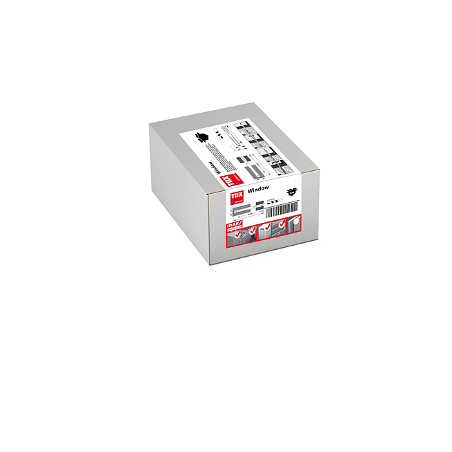 Tox Metall-Rahmend&uuml;bel Window Verzinkt mit Senkkopfschraube M6 Verzinkt