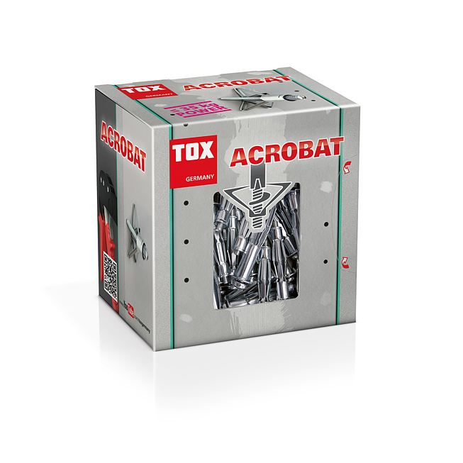Tox Metall-Hohlraumd&uuml;bel Acrobat mit D&uuml;belkappe Drehsicherung und metrischer Schraube Verzinkt