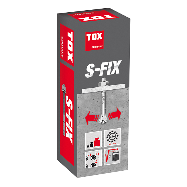 Tox Tampon d'ancrage S-Fix Pro Galvanis&eacute;