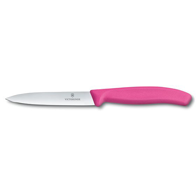 Victorinox Couteau &agrave; l&eacute;gumes &agrave; lame mi-pointue SWiss Classic Pink